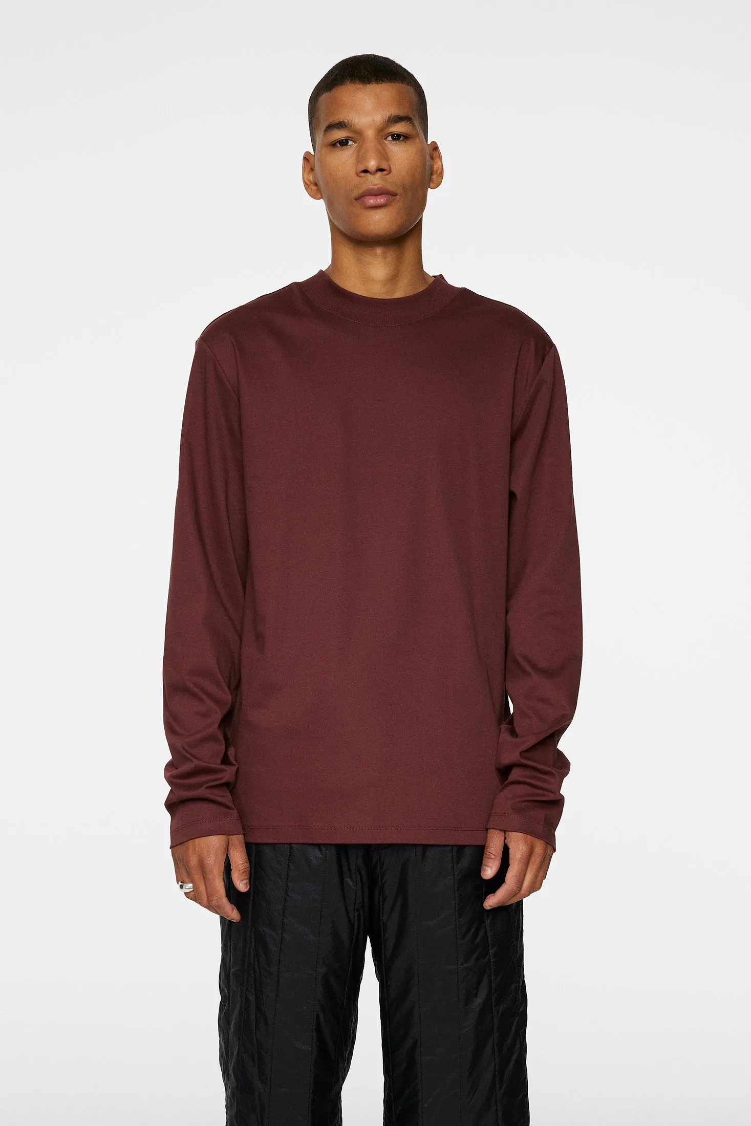 Ace Mock Neck Long-Sleeve T-Shirt