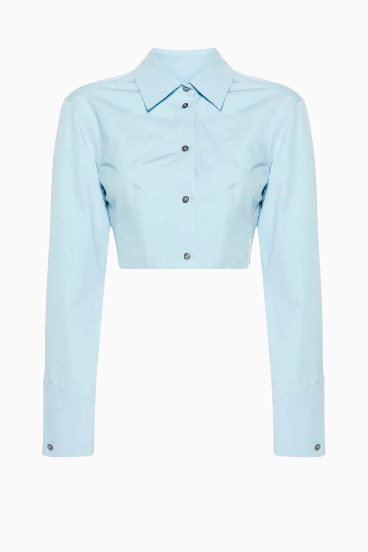 Alexander Wang Cropped Structured Shirt - Cerulean