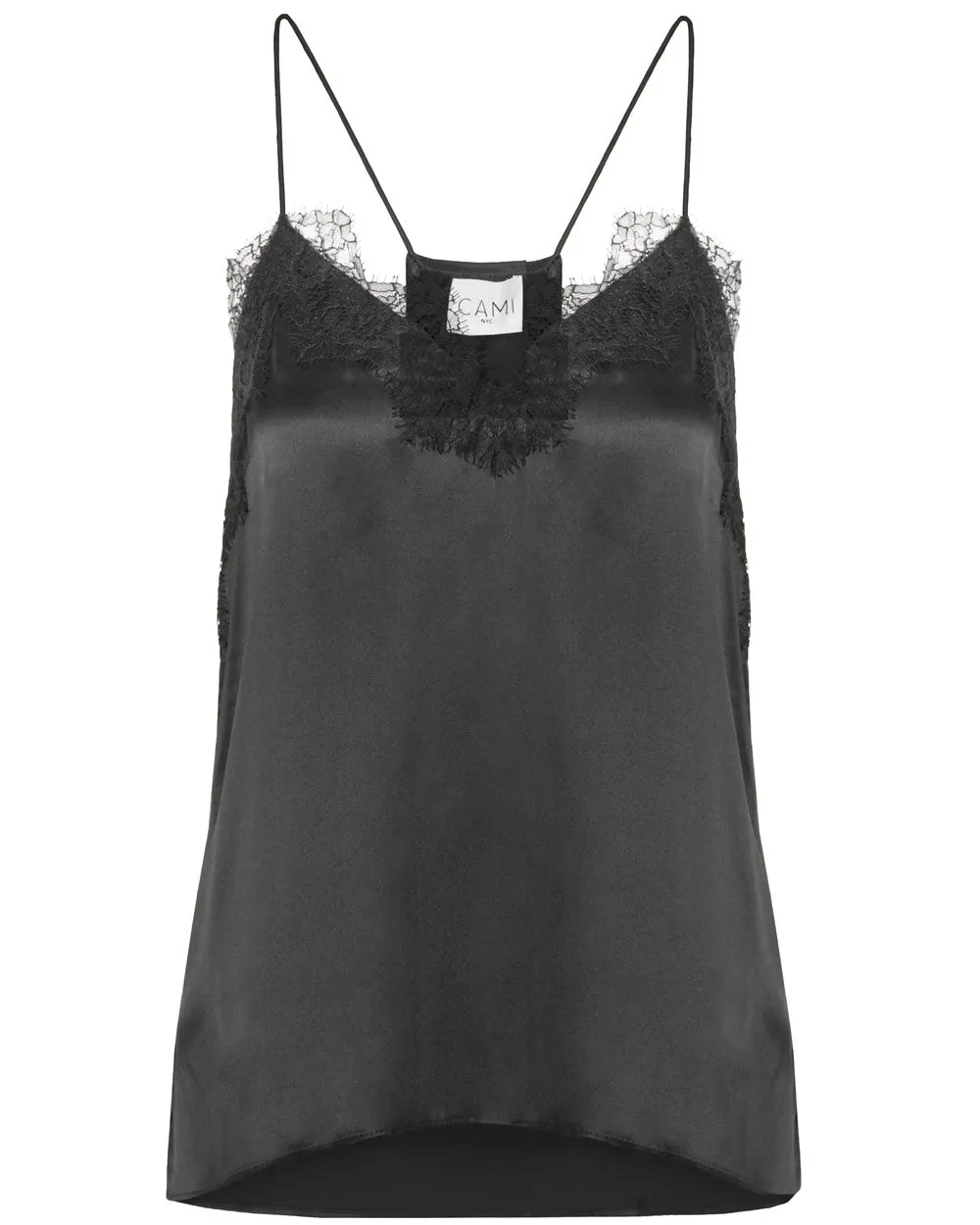 Black Charmeuse Cami