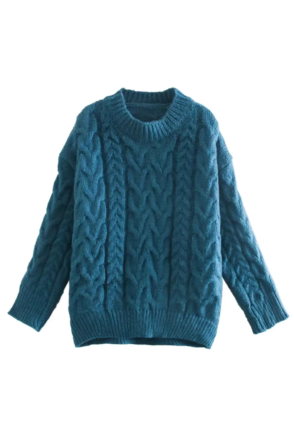 'Cathy' Cable Knit Pullover Sweater (2 Colors)