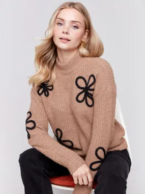 CHB Floral Sweater-Truffle