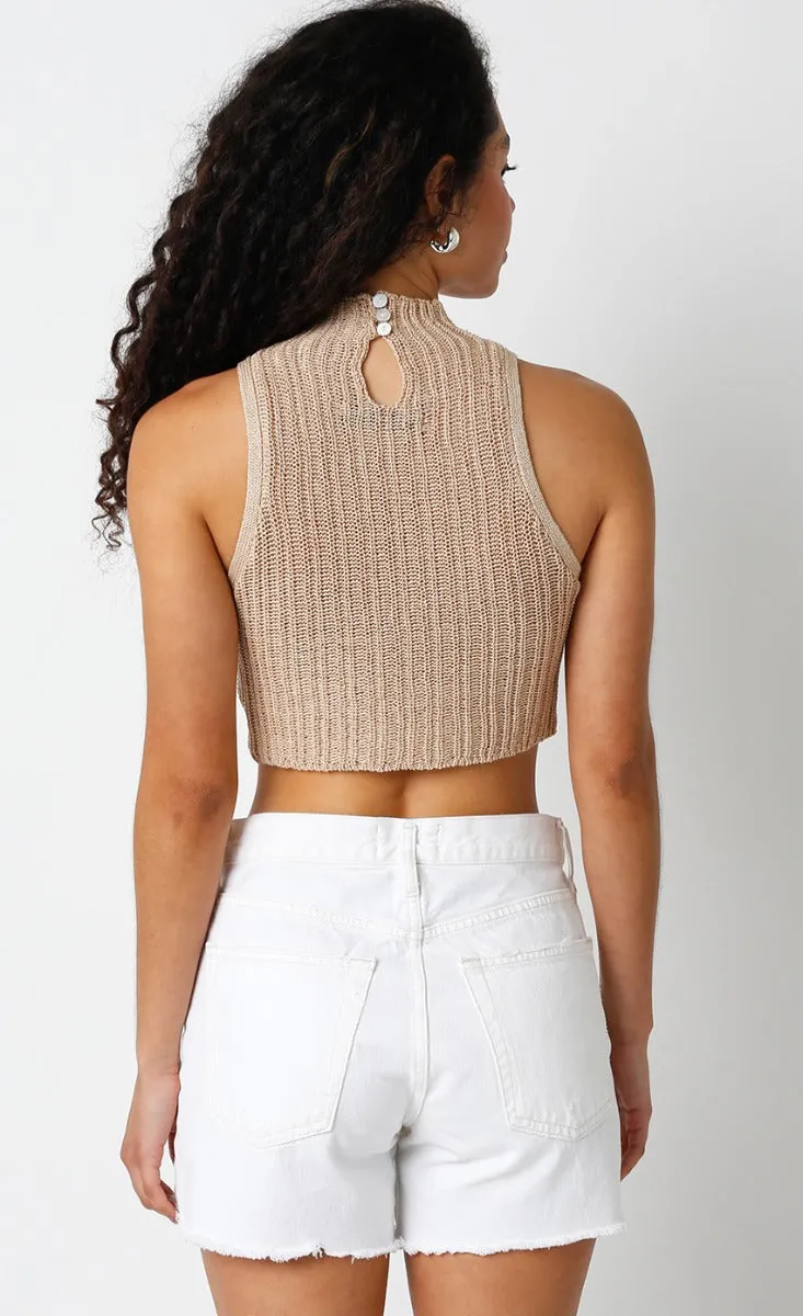 Cropped Sleeveless Top