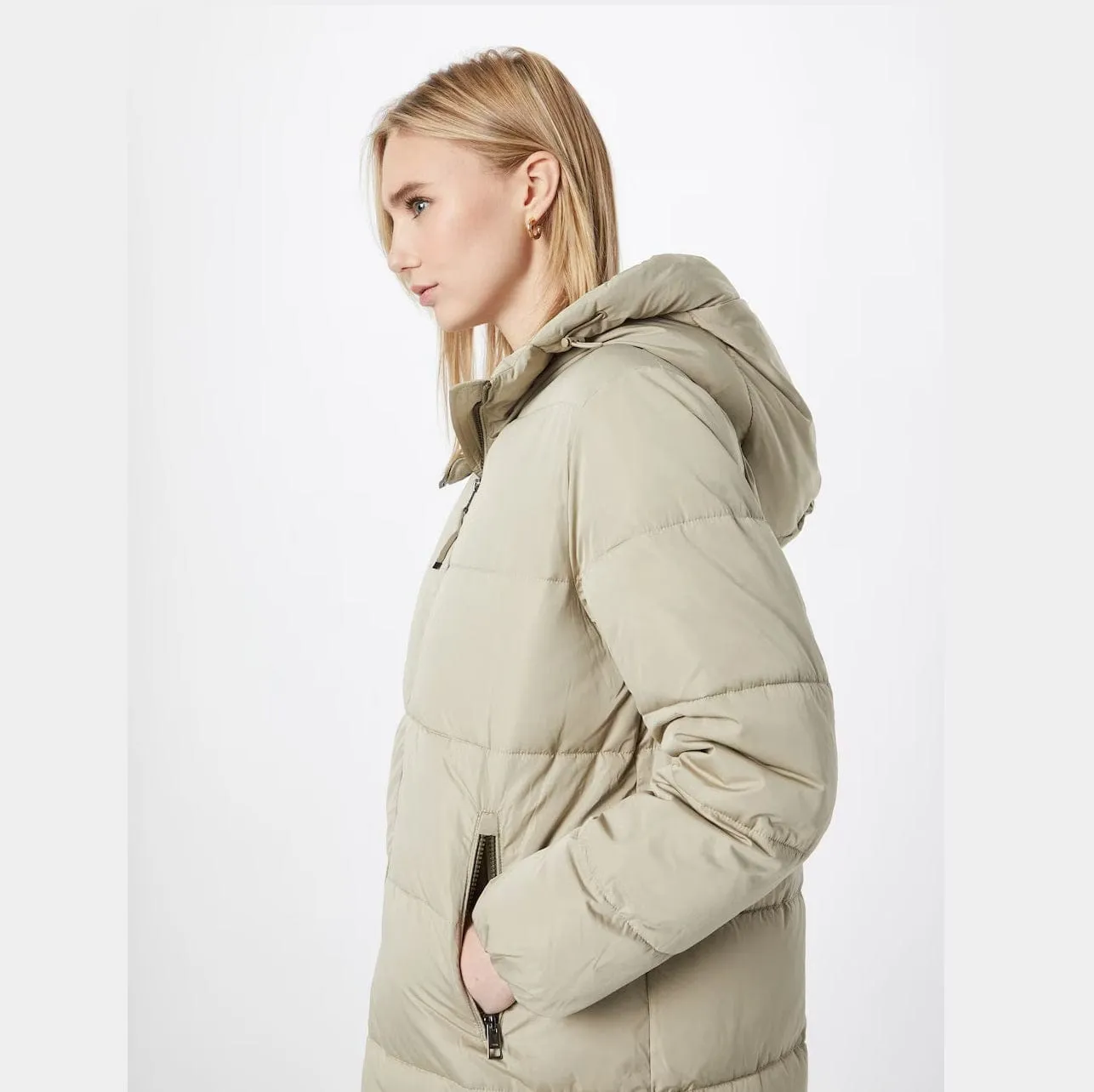 Esprit Collection Winter Coat in Pale Khaki