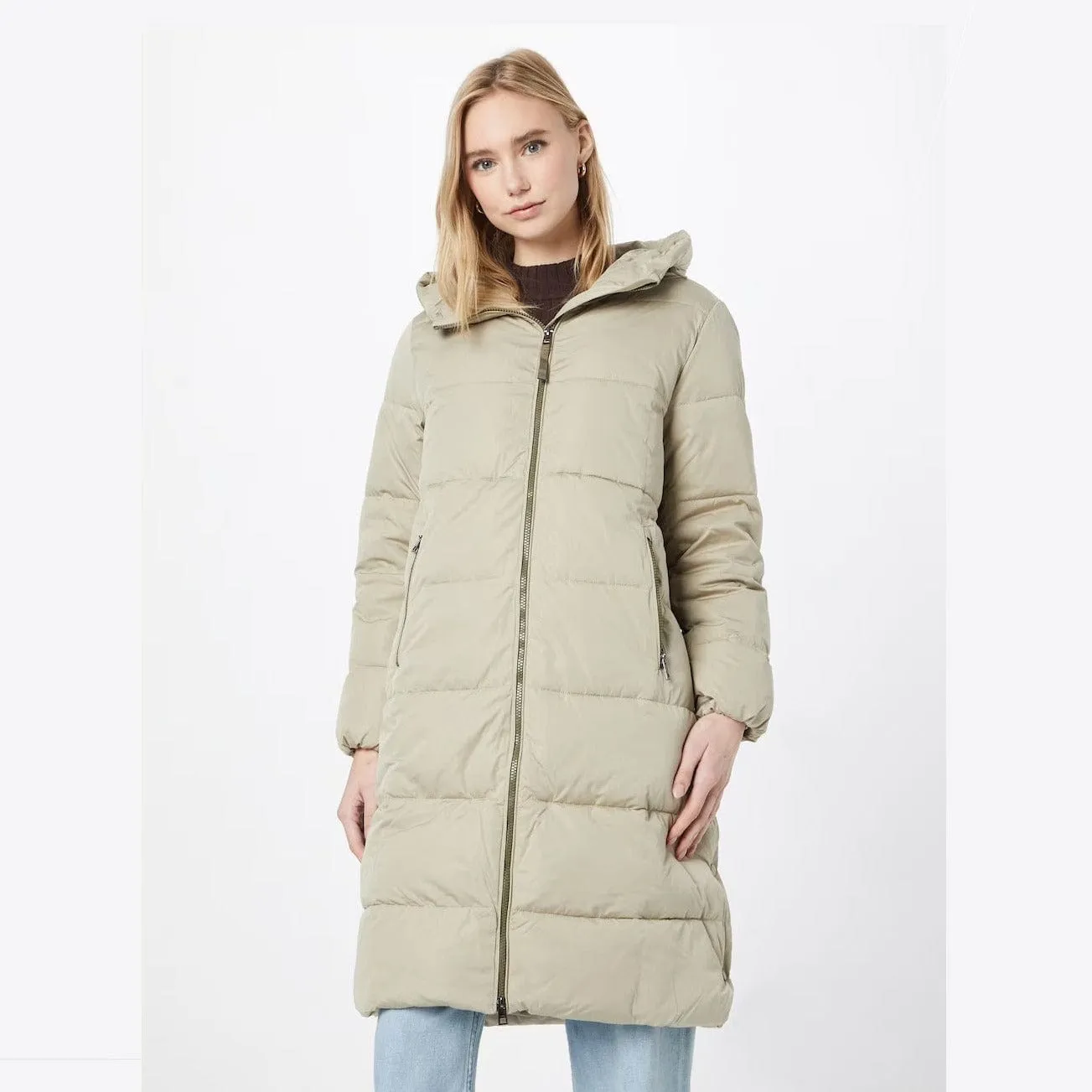 Esprit Collection Winter Coat in Pale Khaki