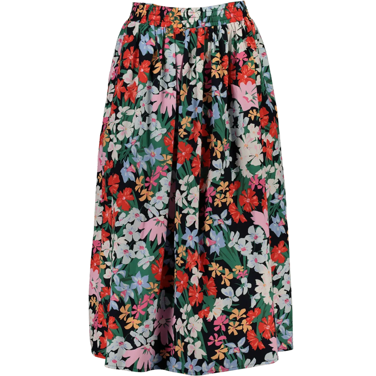 Floral Print Midi Skirt