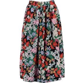 Floral Print Midi Skirt