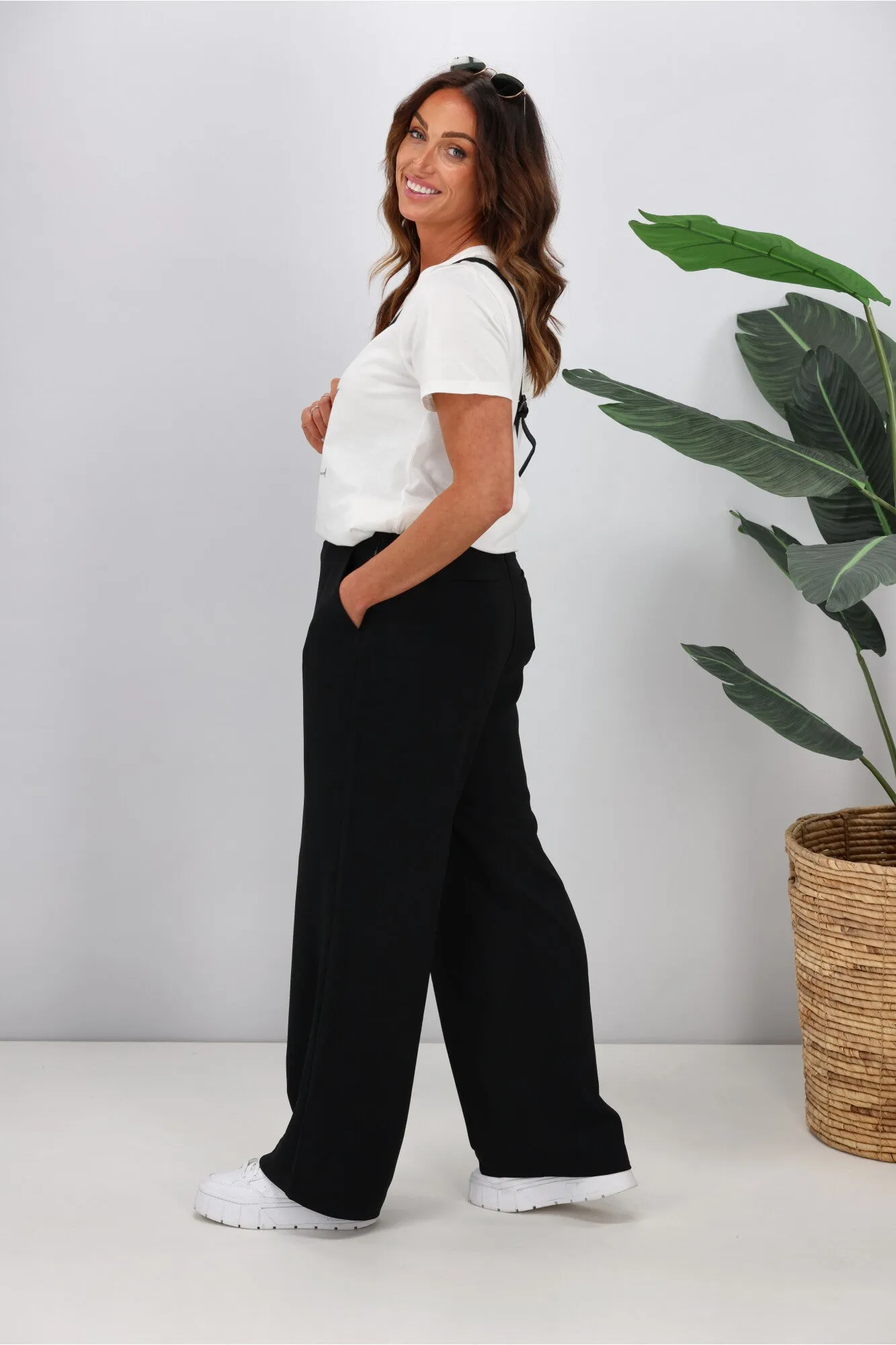 Gloss by Shine On Liberty Wide Leg Pants Black