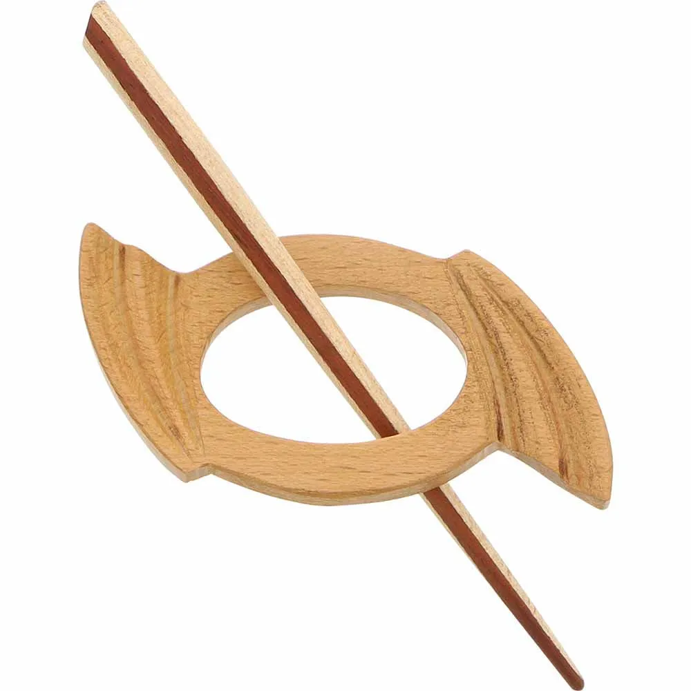 INSPIRE Shawl Pin - 98mm (37⁄8″) - Wood