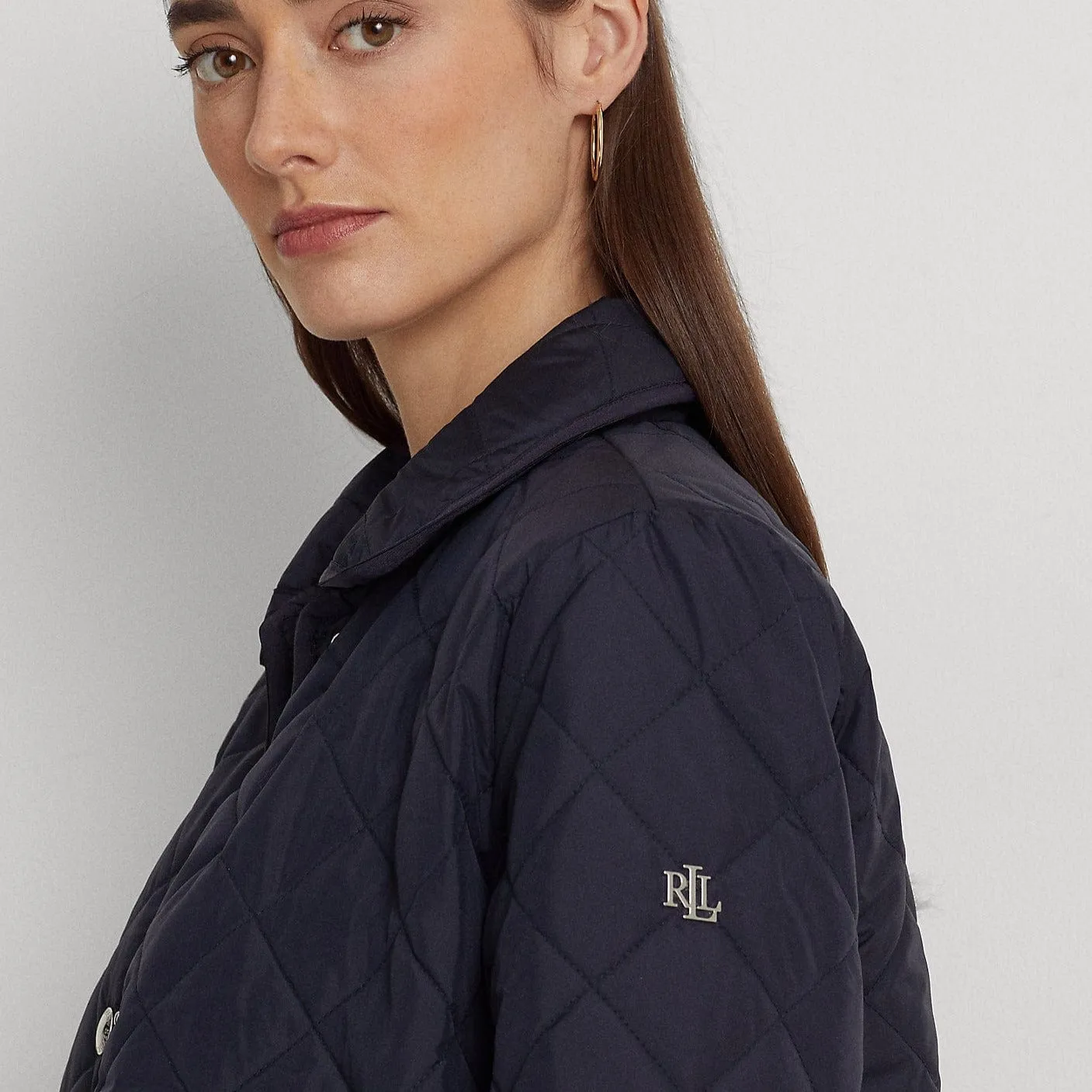 Lauren Ralph Lauren Long Quilted Jacket Dark Navy