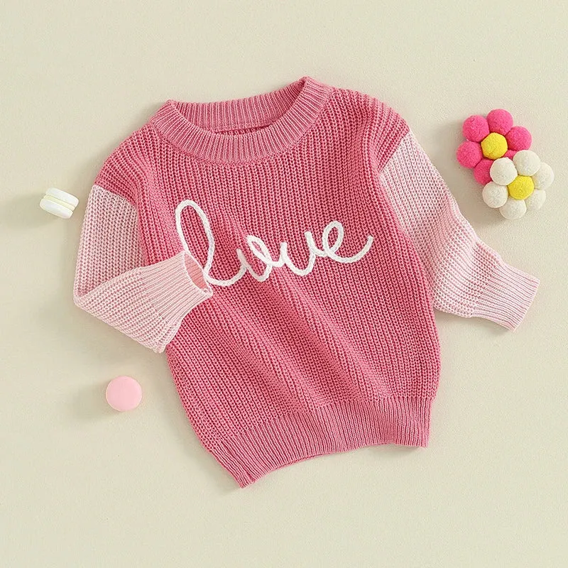 LOVE Knitted Sweatshirt