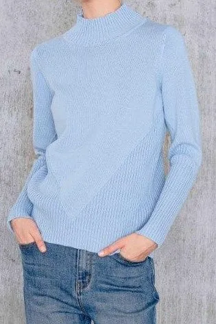 Mock Neck Cotton Pullover