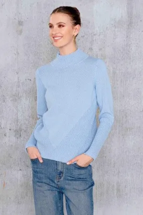 Mock Neck Cotton Pullover