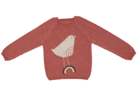 NW412 Pink Bird Sweater