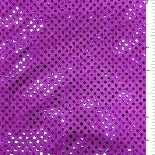 Purple Sequin Knit Bolt Fabric