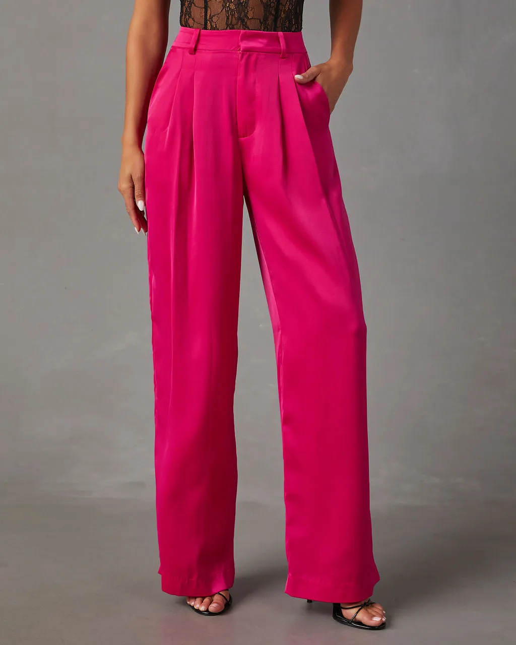 Shannell Satin Trouser Pants