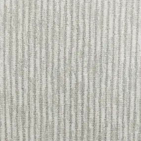 Star Silver-White Metallic Stripe Stretch Poly Jersey Knit Fabric