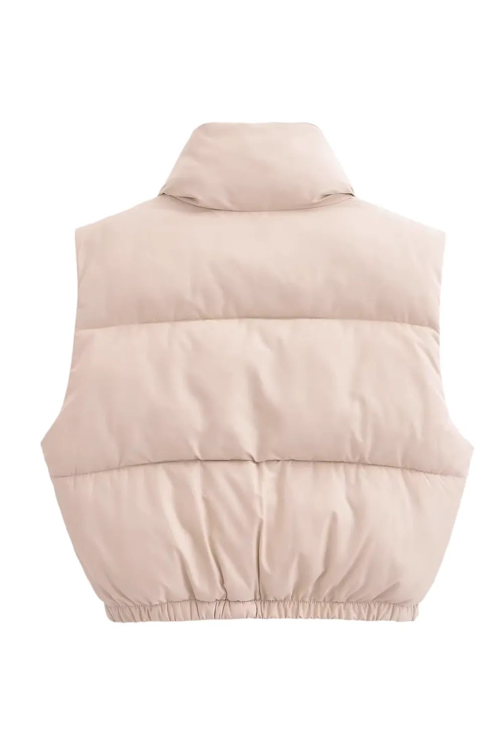 'Valerie' Mock Neck Quilted Puff Vest