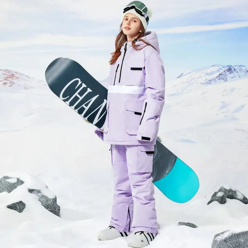 Women Snowboard Clothing Hooded Ski Hoodie & Pants