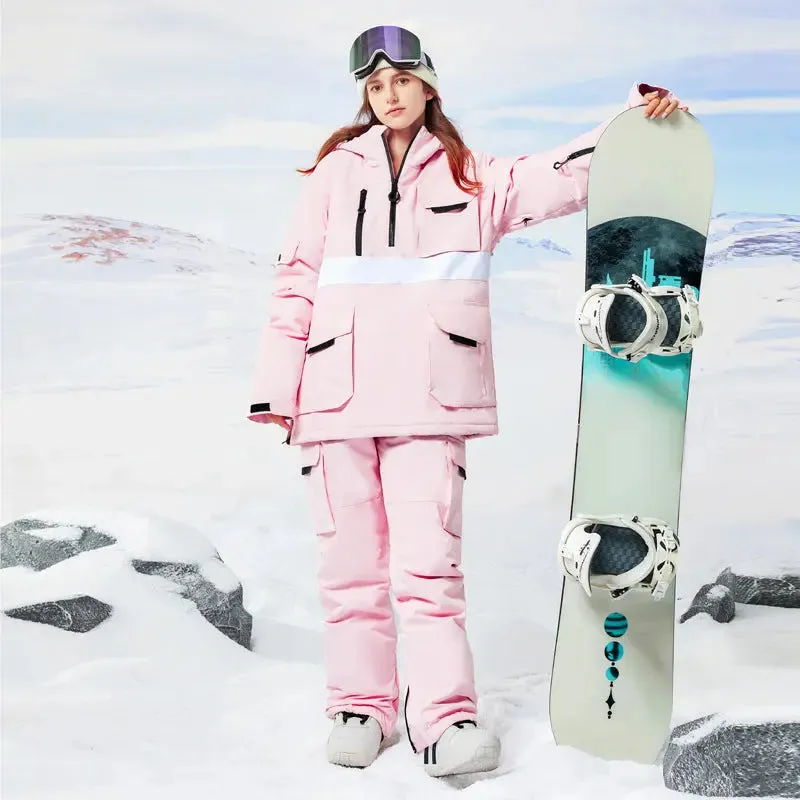 Women Snowboard Clothing Hooded Ski Hoodie & Pants